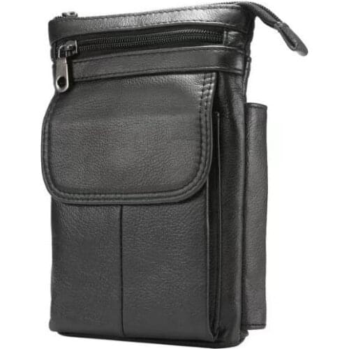 Genuine Cow Leather Hook Loop Clip Shoulder Belt Phone Case For Galaxy J4 J6 S10 S9 S8 Plus Note 9 Note8 A8S A6S S7 S6 edge Plus