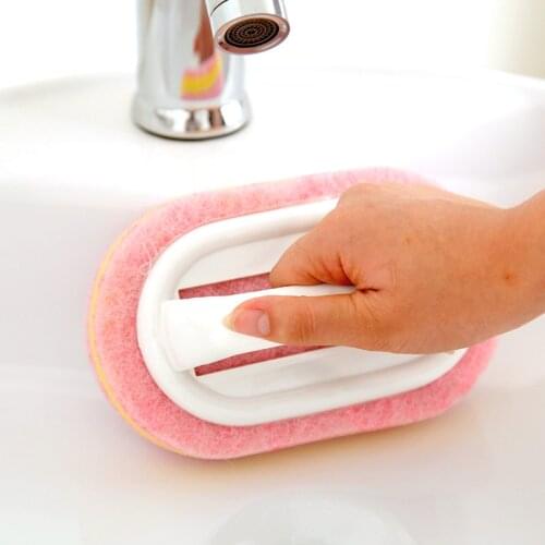 Clean Brush Magic Kitchen Sponge Brush Sponge Cleaning Brush Descaling Knife Pan Pot Cleaner Strong Decontamination Wall Brushes