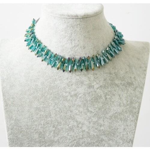 Top drill New Faceted Glass Crystal Drop Tear Beads 6*15mm 10pcs for Jewelry Making DIY Fashion Necklace Bracelet BBA053-02