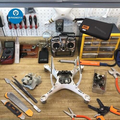 JM-P14 15 In 1 Electric Welding Repair Set Toolbox Bag for UAV Glider Model Car Boat Quadcopter Helicopter DJI Matrice Repair