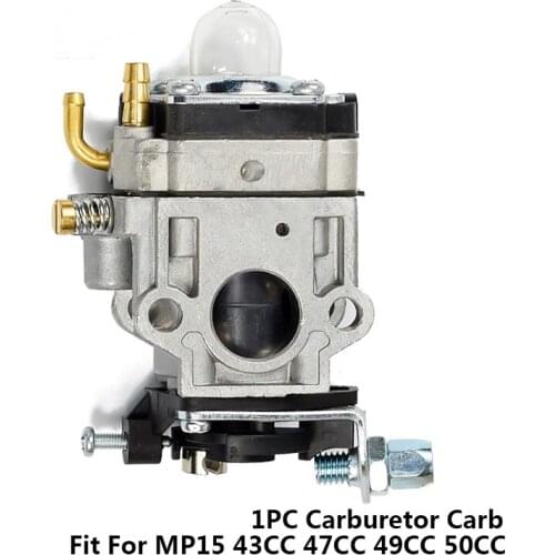 Heavy Duty Carburetor Fit For 1E40-5 MP15 43CC 47CC 49CC 50CC Chainsaw Carburetor Gasoline Aftermarket Replacement Spare Parts
