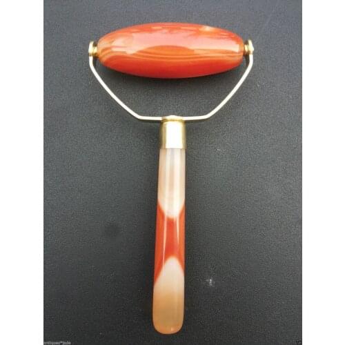 Natural Red agate jade Gua Sha Thin face massage therapy natural health therapy tool Facial massager