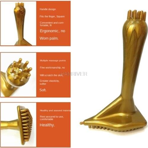 Meridian-dredge instrument Massage brush meridian-dredge household tendons body massager body five elements massager