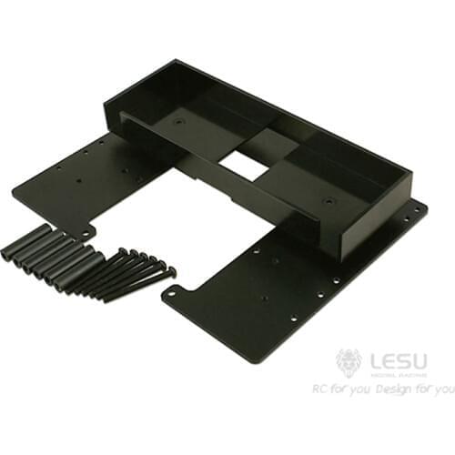 Metal Battery Compartment Battery Box for 1/14 LESU HINO700 RC Tractor Truck Dumper Model DIY Car