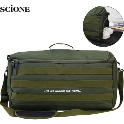Multifunctional Gym Bag Travel Bags Molle Training Backpack for Women Men Shoes Luggage Shoulder Pack Sac De Sport 2020 XA920WA