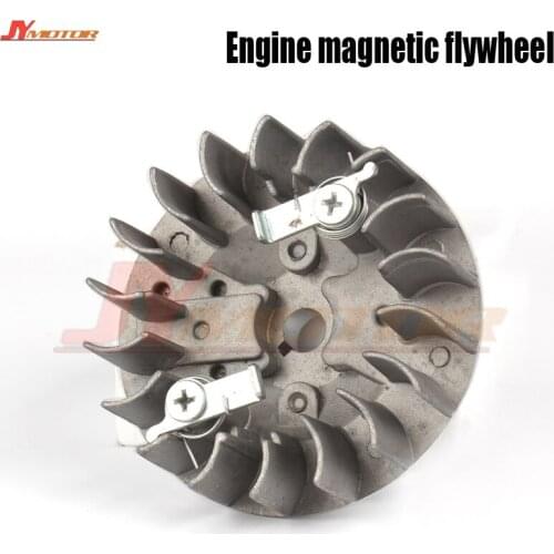 Motorcycle gasoline engine magnetic flywheel mini atv quad for 47cc 49cc 2 stroke engine fly wheel magneto coil free shipping