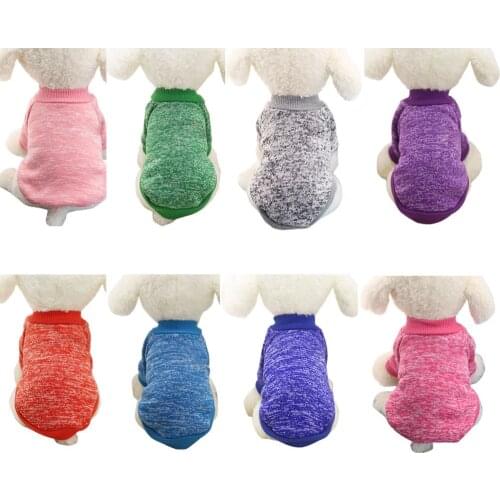 Soft Pet Dog Clothes For Small Dogs Winter Warm Coat Classic Sweater Fleece High-grade 8 Colors Sweater Christmas Clothing