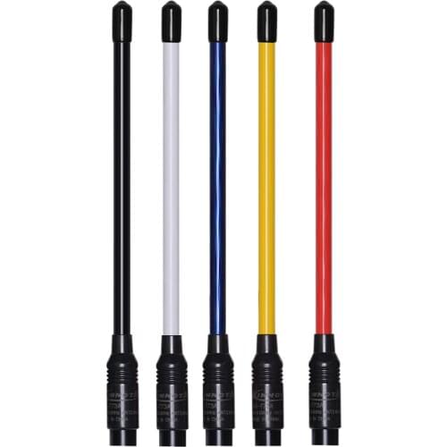 NA-773A VHF/UHF 144/430Mhz Double Band Walkie Talkie Antenna High Gain Mast SMA-Male Two Way Radio Aerial For YAESU Vertex