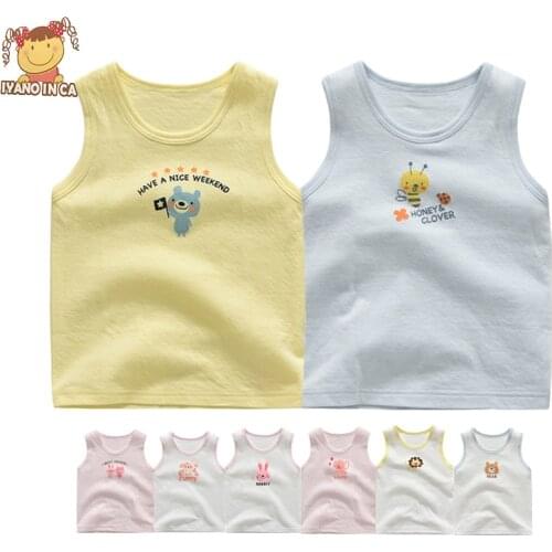 2020 New Cotton Baby Vest Autumn and Winter Thickened Bottoming Vest Boys Girls Underwear Thicken Double-layer