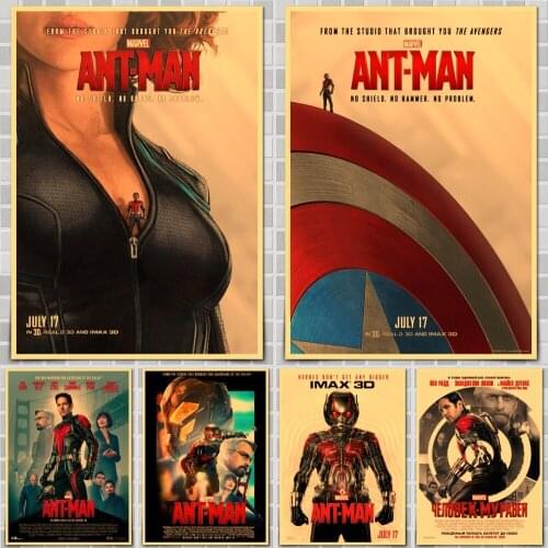 Ant-Man Marvel Movie Poster Wall Stickers For Home Room Bar Decor Art