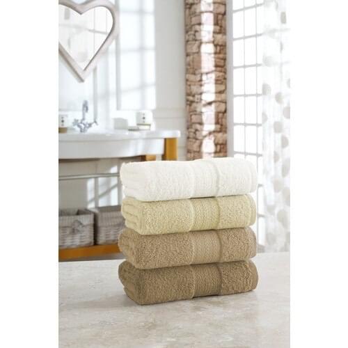 Özenev Vesty 50 X85 cm 4'lü Face Towel Coffee Cream Shades
