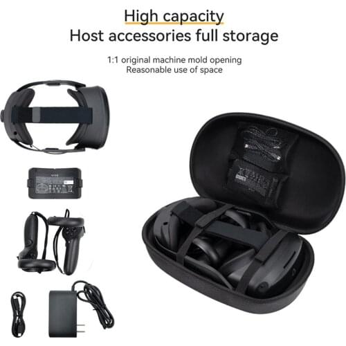 Portable Hard EVA Storage Bag Protect Cover Storage Box Carrying Case Pouch For HTC VIVE FOCUS 3 VR Glasses Storage Protect Box
