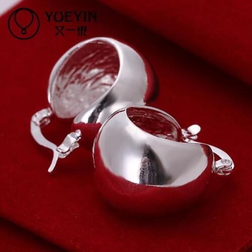 New fashion New Design silver plated jewelry Womens earrings Fashion brincos Earhook Accessories Trendy Wholesale