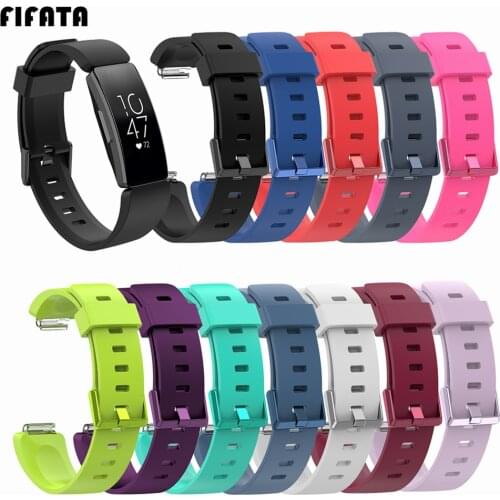 FIFATA Soft Silicone Wristband Replacement Sports Watch Band For Fitbit Inspire / Inspire HR Strap Bracelet correa Accessories