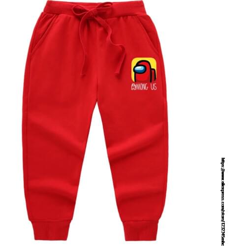 Game Among Us Sport Boys Pants Cotton Teenage School Loose Trousers Casual Kids Autumn Outerwear Long Pant Children Clothes