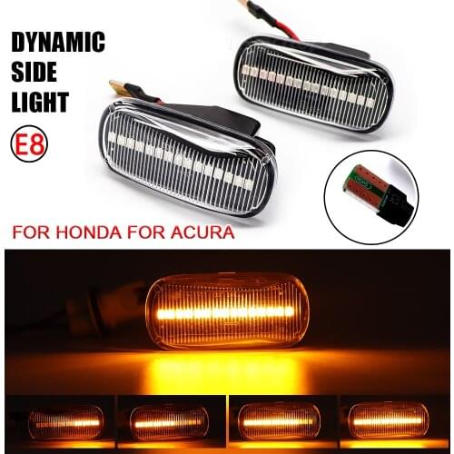 LED Dynamic Blinking Turn Signal Light Side Marker Indicator Lamp For Honda Stream S2000 CR-V HR-V Civic City Fit Jazz Accord