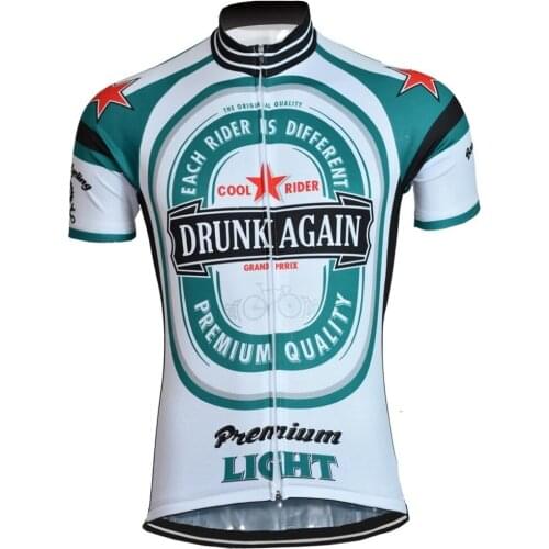 Cycling Jersey 2019 Men Summer Drunk Again Beer Bicycle Cycling Clothing Racing Sport mtb Bicycle Jersey Bike Wear Clothes