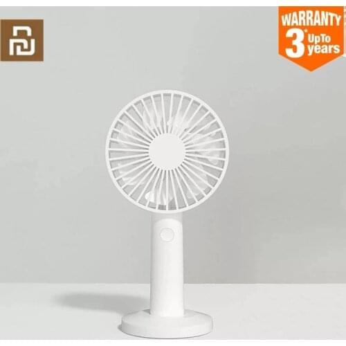 Youpin Qualitell Handheld Fan Three wind speeds Portable Handheld USB rechargeable Handheld vertical dual-use Mini Fans