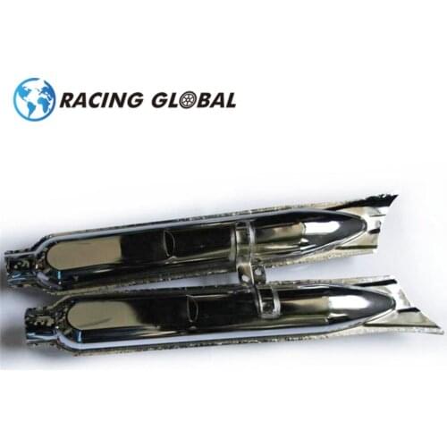 ALCON-For Ural CJ-K750 M72 retro fish tail type white color rear muffler Iron material case For BMW R50 R1 R12 R 71 side motor