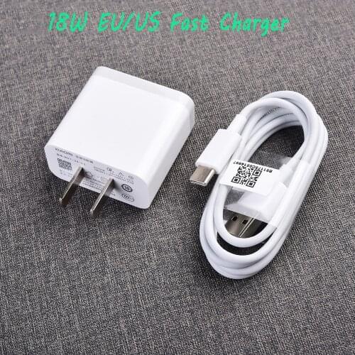 Original Mi 6 8 Redmi Note 8 8T Pro Charger QC3.0 Quick 12V 1.5A 9V 2A EU/US Wall Fast Charge Adapter Type C Cable For Mi A3 CC9