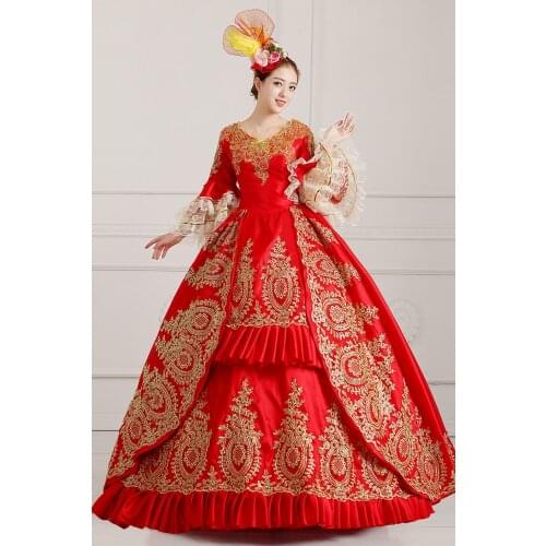 Halloween costumes for women queeen victorian dwardian costume medieval princess costume for women victorian cosplay 3xl