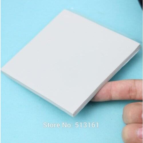 1 pcs 100 x 100 x 2.5mm CPU GPU IC SMD White Conductive Heatsink Silicone 2.5mm