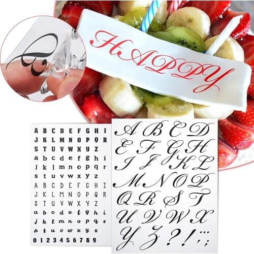 1PC Baking Tools Alphabet Fondant Cake Cookie Stamp Mold Letters Biscuit Fondant Mold Cake Embosser Stamp Decorating Tools