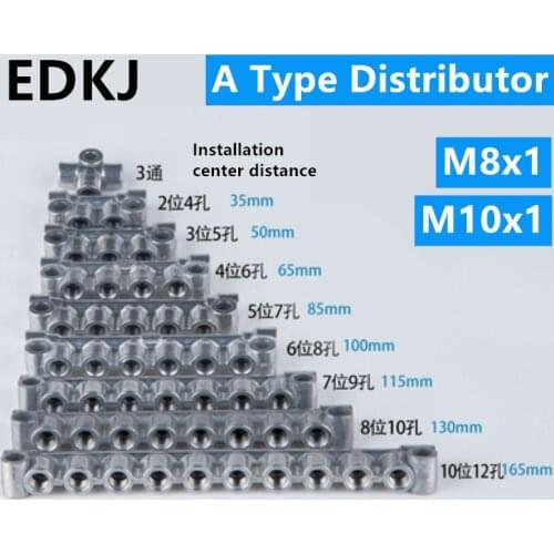 1 Pcs Type A oil distributor oil distributor oil distributor block connector lubricating oil circuit machine tool accessories