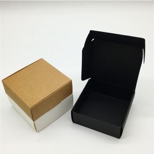 100Pcs Jewelry Packaging Paper Box Handmade Soap Gift Boxes Dragees/Confectionery Box For Wedding