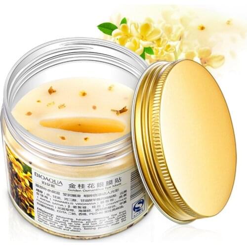 80 Pcs/ Bottle BIOAQUA Gold Osmanthus Eye Mask Eye care Collagen gel Whey Protein Sleep Patche Remover dark Circles Eye Bag
