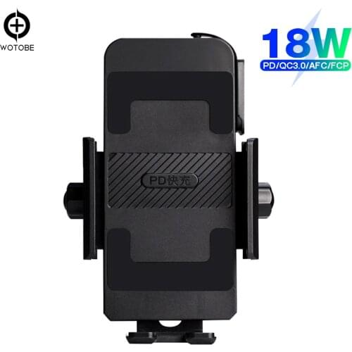 WOTOBE 18W USB C power adapter PD QC3.0 Motorcycle charger USB PD QC car fast charger for xiaomi OPPO iphone 7/8/X/11 S8/S9/S10