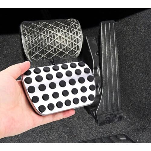 Car Accessories Accelerator Brake Footrest Pad Stainless Steel Rest Pedal Pads for Mercedes Benz C E S GLK SLK CLS SL-Class