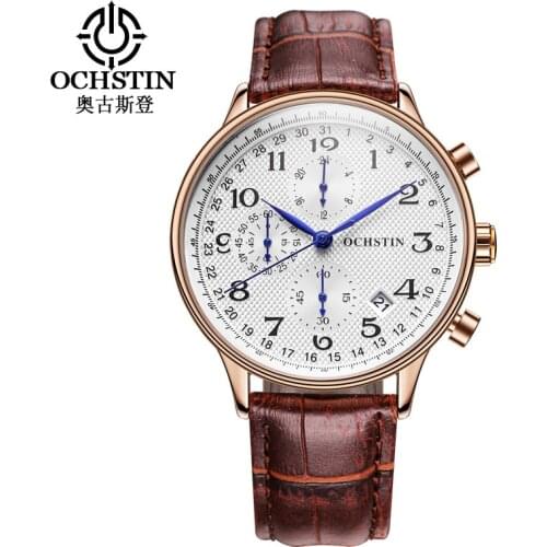2020 OCHSTIN Men Watches Top Brand Luxury Chronograph Quartz Watches Men Business Boss Watches Calendar Mens Gifts Dropshipping