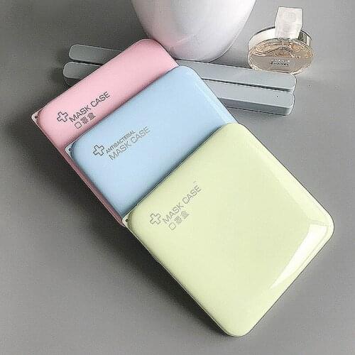 Multi Purpose for Sterilization Portable for Disposable Mask Pure Color Temporary Storage Holder Dustproof Cover Square Shape