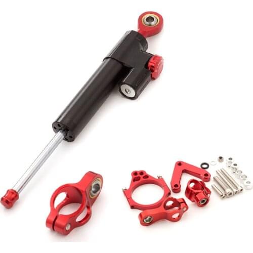 Motorcycle Aluminum Steering Stabilizer Damper Mounting Bracket For Ducati 848 2008-2010 2009 Complete Set