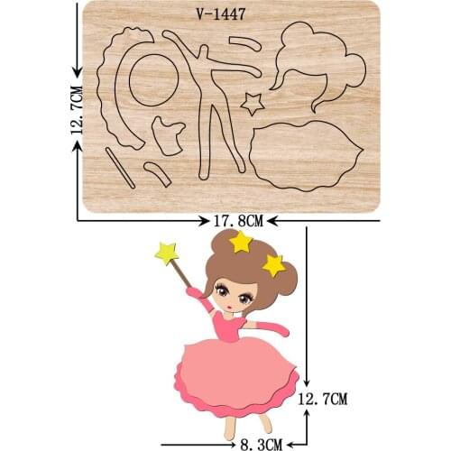 New Ballet girl wooden dies cutting dies for scrapbooking /Multiple sizes /V-1447