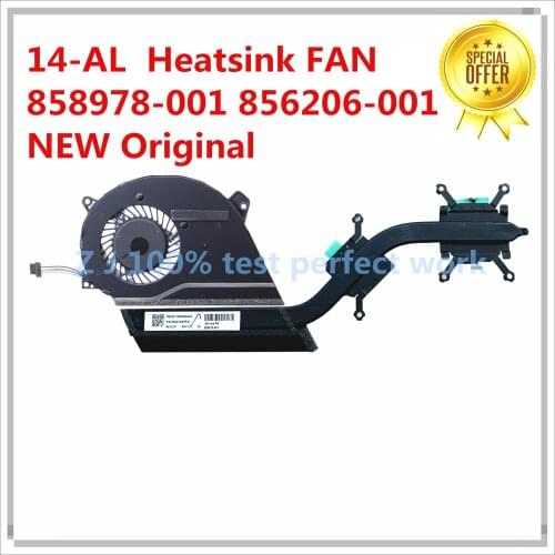 Original For HP 14-AL Laptop Coolers Radiator HeatSink FAN 858978-001 856206-001 100% Tested Fast Ship