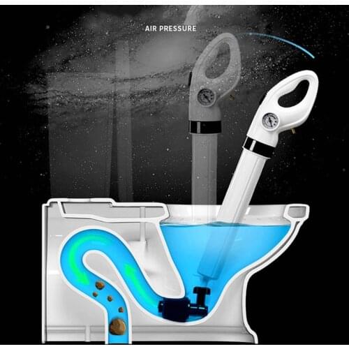 High Pressure Pump Cleaner Dredge Toilet Plunger Air Drain Blaster Sink Pipe Clogged Remover Bathroom Pipe Bathtub Tools