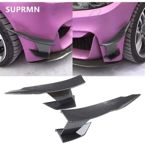 Suitable for BMW F80 M3 F82 F83 M4 anti-collision bar front bumper anti-scratch carbon fiber front bar air knife modification