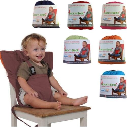 Baby High Chair Harness Travel Safety Belt for Baby Toddler Feeding Booster Portable Easy Seat with Adjustable Straps Shoulder