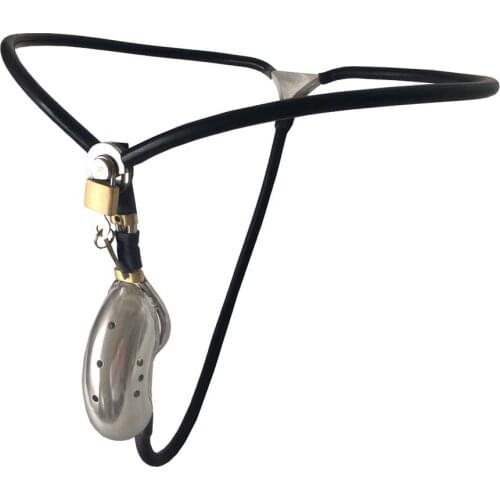 Light & Comfortable BDSM Male Invisible Cock Cage Stainless Steel Chastity Belt Device Penis Ring Lock Preferential Gay Sex Toys