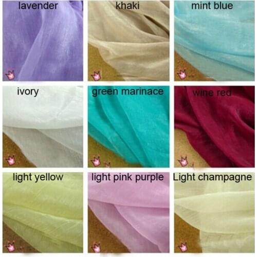 3 meter 150cm 59" width 13 colors crinkle shot-silk chiffon crepe fabric summer dress skirts screen material MM172