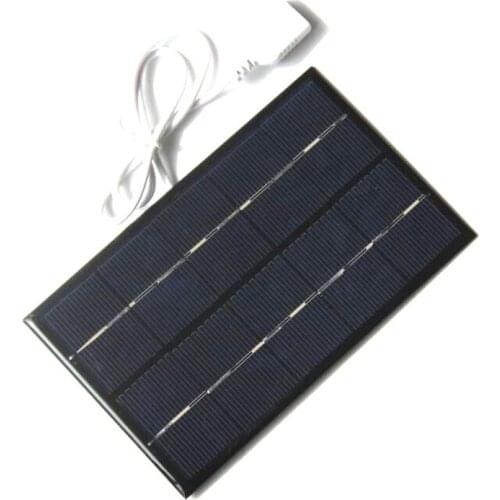 2W 5V Solar Panel Fan USB Portable Outdoor Solar Charger Polysilicon Generator Travel Quick Charge High Efficiency