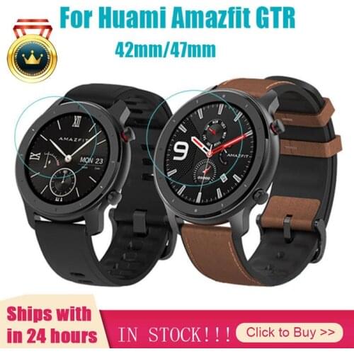 9H Premium Tempered Glass For AMAZFIT GTR 42mm 47mm Smartwatch Screen Protector Film Accessories For AMAZFIT GTR Watch