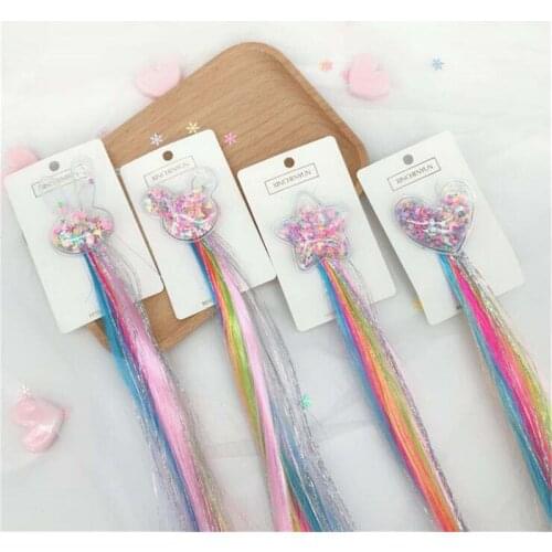 Hair Clips for Girls Hair Pins My Kids Girls Sequin Hair Accessories Hair Pin Headwear Little Princess Braid Hair Clips