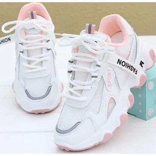 MCCKLE Womens Vulcanized Shoes for Women Mesh Breathable Colored Sneakers Lace Up Ladies Comfort Flat Running Shoe Female 2021