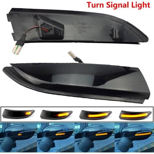 1pair For Ford Fiesta MK7 B-Max 2008-2017 MK8 2019 UP Dynamic Side Door Wing Mirror Indicators LED Light Car Styling