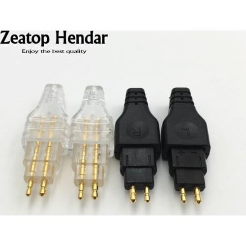 10Pairs Earphone Adapter Pin Gold Plated DIY Plug for HD414 HD565 HD580 HD600 HD650 Headphone Mini Jack Connector