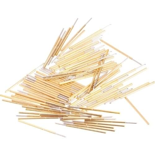 100 Pcs Spring Test Probe Pogo Pin P100-B1 Dia 1.36mm Length 33.35mm high quality