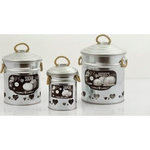 3'LÜ POTATO, ONION GARLIC SET SİLVER